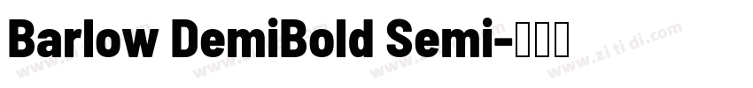 Barlow DemiBold Semi字体转换